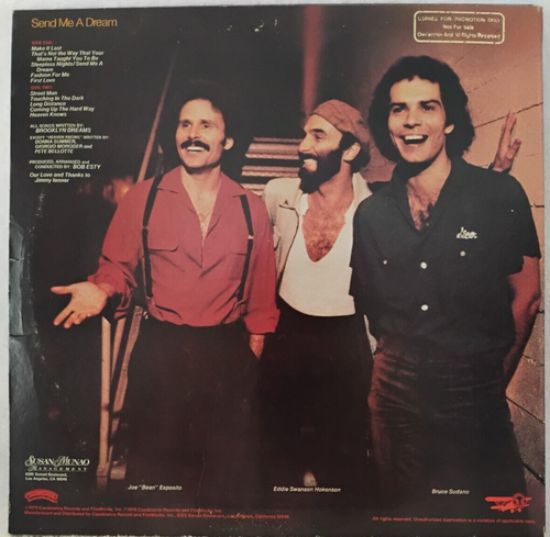 Brooklyn Dreams - SLEEPLESS NIGHTS - LP - 1979 - PROMO - EX Vinyl - Picture 2 of 4