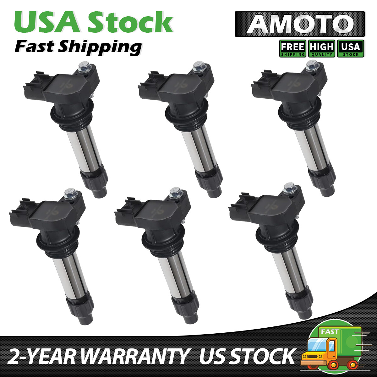 Coil Packs And Spark Plugs 6Pack Ignition Coils & Spark Plug For GMC Acadia Chevy Traverse Cadillac UF569 Spark Plugs And Coil Packs Kit - Foto 3