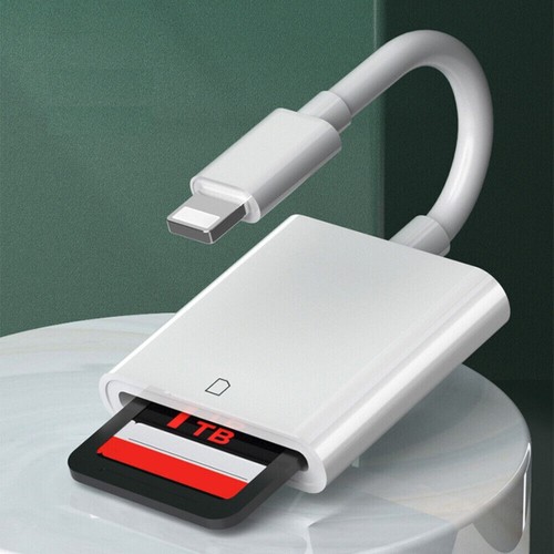Adaptateur carte SD lecteur appareil photo pour iPad iPhone 6 6S 7 8 Plus 11 12 Pro X Xs Max - Photo 5/8