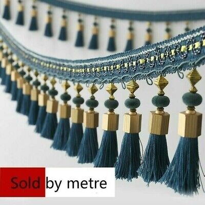 1M Curtain Accessories Tassel Fringe Trim Braided Pendants Edging Drapery Sewing 