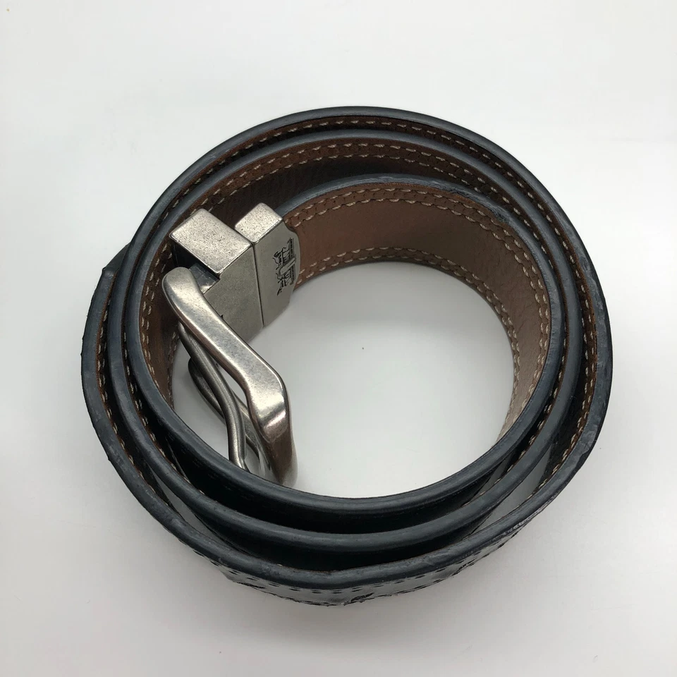 Cinturón Reversible Levi's Negro Marrón Hombre Informal Trabajo Talla M 34-36 Imitación Cuero Foto 3 de 4