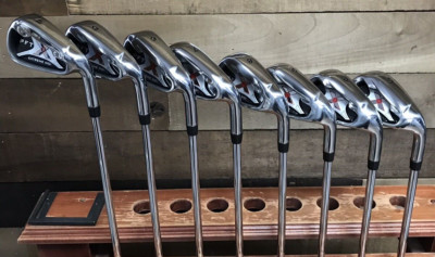 DEMO RH Men's PFT X9 Extreme MOI #4-SW Iron Set Steel Shaft Stiff Flex 3175-ADYU