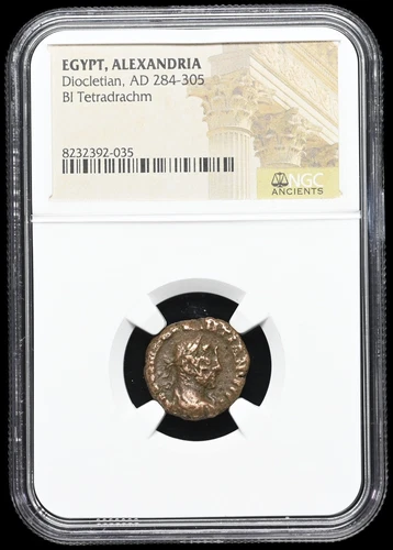 EGYPT, Alexandria. Diocletian. AD 284-305. Potin Tetradrachm, NGC Certified