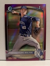 2025 Bowman Blake Wolters #BCP-76 Chrome Prospects Fuchsia Refractor #/199