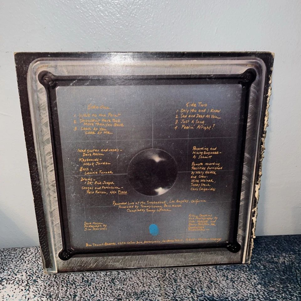 Dave Mason LP Dave Mason Is Alive 1973 ABC Blue Thumb BTS 54 - Image 2 of 4