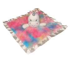 Baby Starters 2019 Plush Unicorn lovey security blanket With satin Trim backing