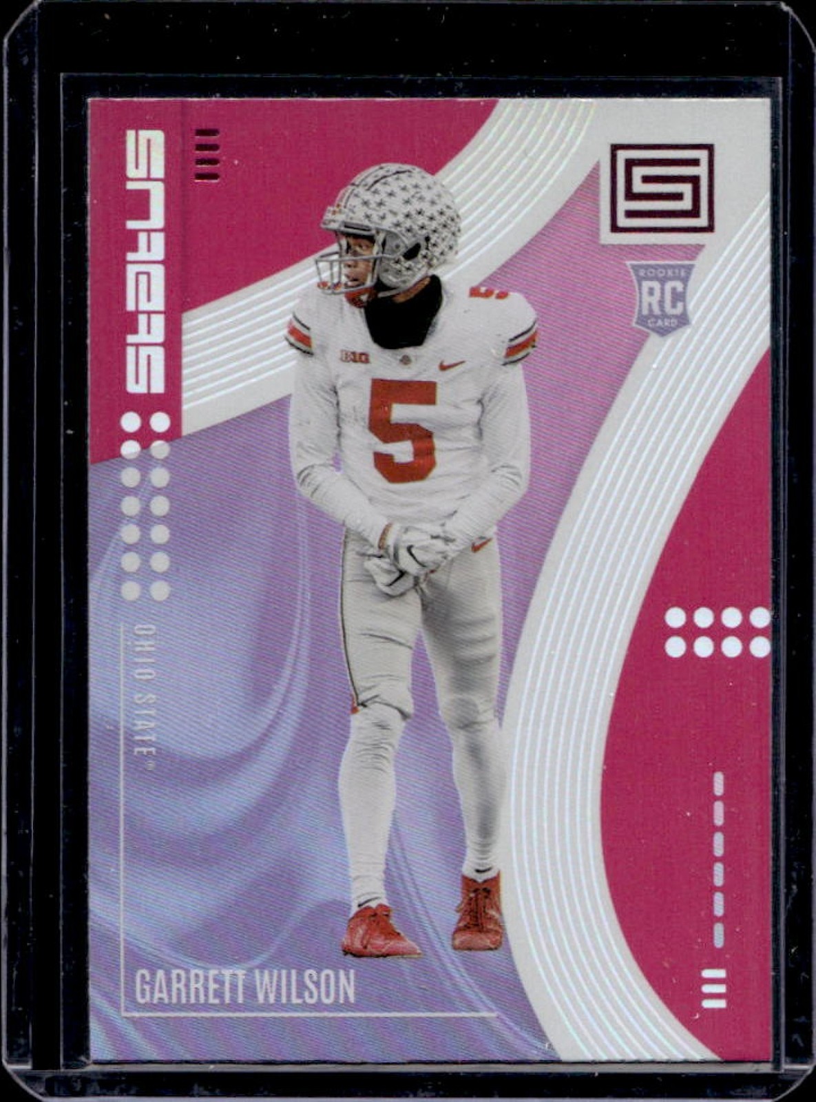 Garrett Wilson Panini Chronicles Draft Picks Status #7 Pink