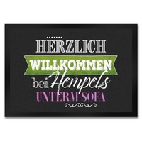 Herzlich Willkommen Bei Hempels Unterm Sofa FußMatte Mit Motiv FußMatte