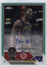 2023 Chrome McDonald's All American Aqua Refractor 15/99 Omaha Biliew Auto 0c6