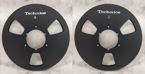 One Pair black Technics 10.5'' 1/4'' TAPE REEL TO REEL TAPE Recorders RS 1500