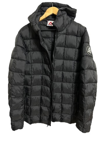 Reebok Men’s Puffer Jacket Hooded Winter Coat Medium