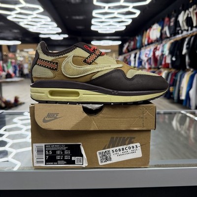 Nike Air Max 1 Travis Scott Baroque Brown Size 5.5M - Pre Owned