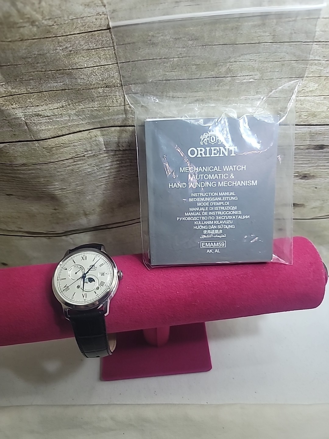 Orient Bambino Automatic Moonphase Day Date Displ… - image 2