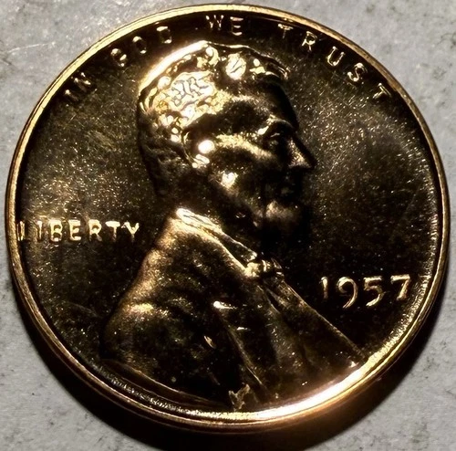 1957 Lincoln Wheat Penny PROOF ~ T434