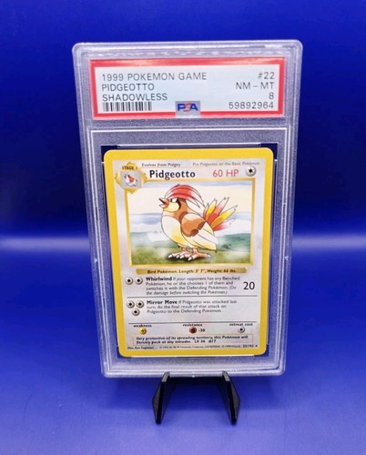 Pidgeotto (Shadowless) graded PSA 8 for sale on eBay