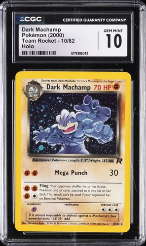 Dark Machamp (Unlimited) graded CGC 10 for sale on eBay