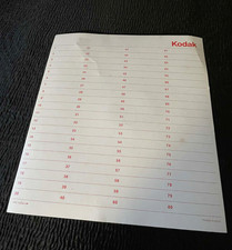 KPC 75848-A Kodak Carousel Transvue 80 Slide Tray Slides Listings Card Vintage