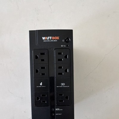 WattBox WB-OVRC-UPS-350-8 350VA 8-Outlet UPS Surge Protector Black