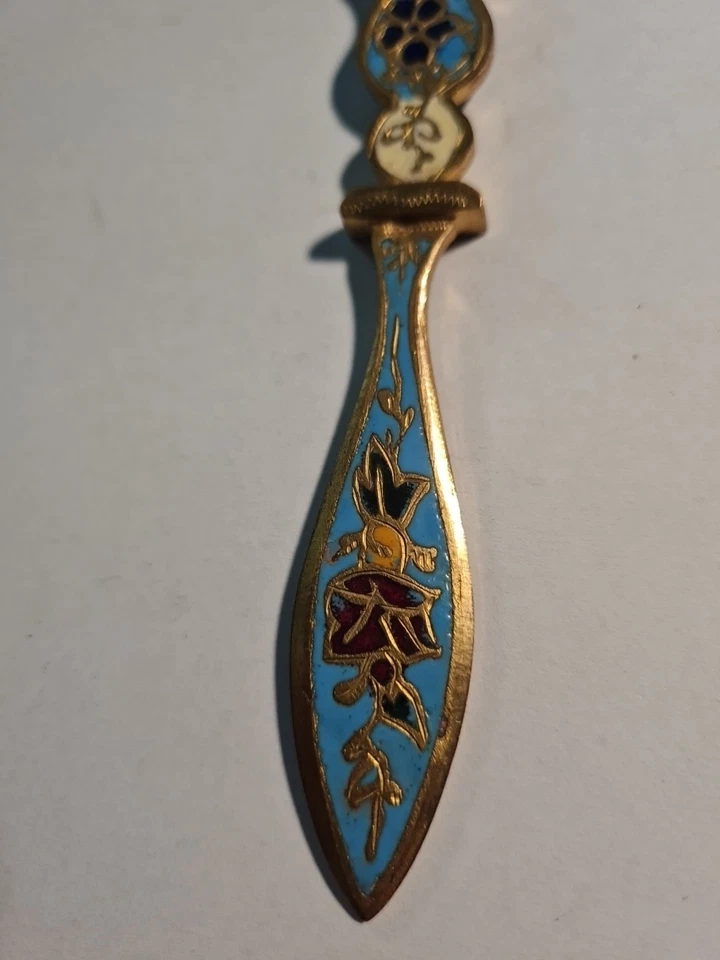 Coupe Papier Émaux Cloisonné XIX Ème Napoléon III - Photo 3/4