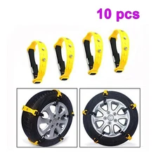 10PCS Car Snow Chain Adjustable Anti Slip Tire Chain Universal For Car/SUV/Truck