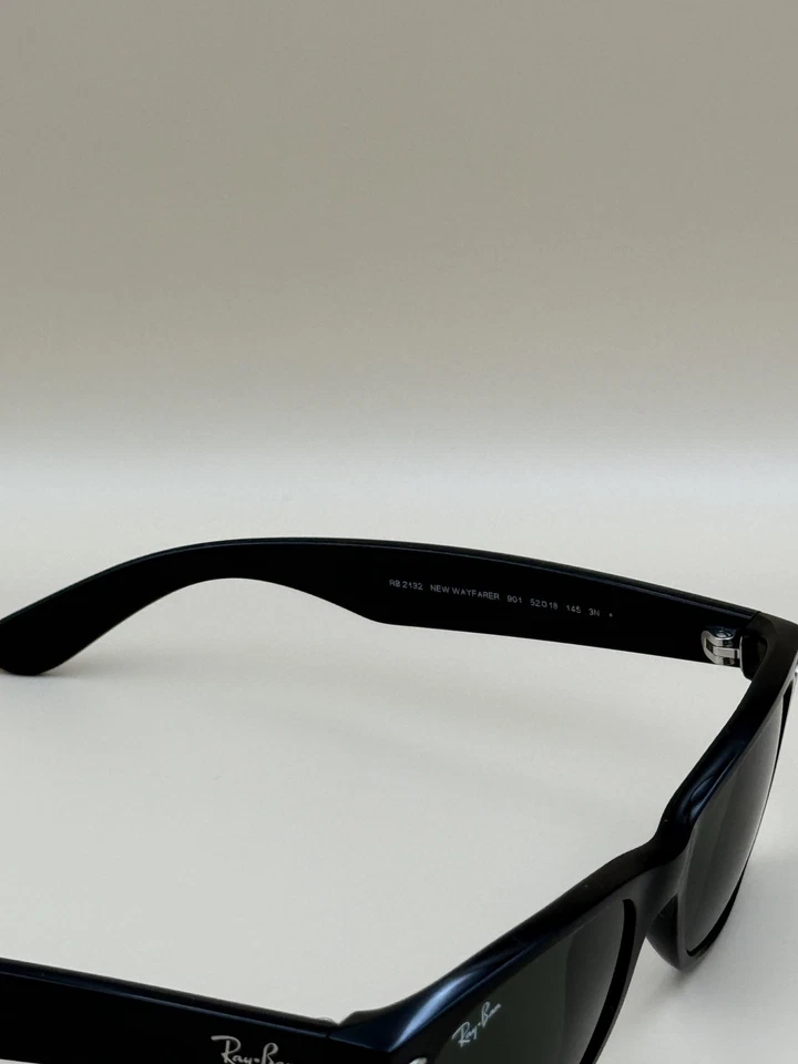 Gafas de sol Ray-Ban RB2132 Wayfarer 901 negras para hombre 52-18-145 mm Foto 3 de 4