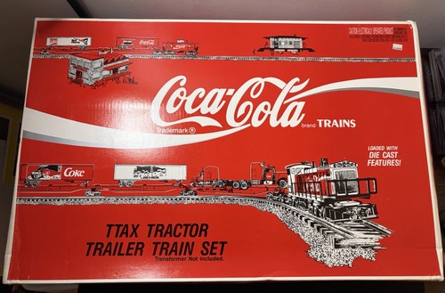 Coca Cola Train Collection VINTAGE K-LINE TRAINS COCA-COLA TTAX TRAILER TRAIN SET BOX Rare ...