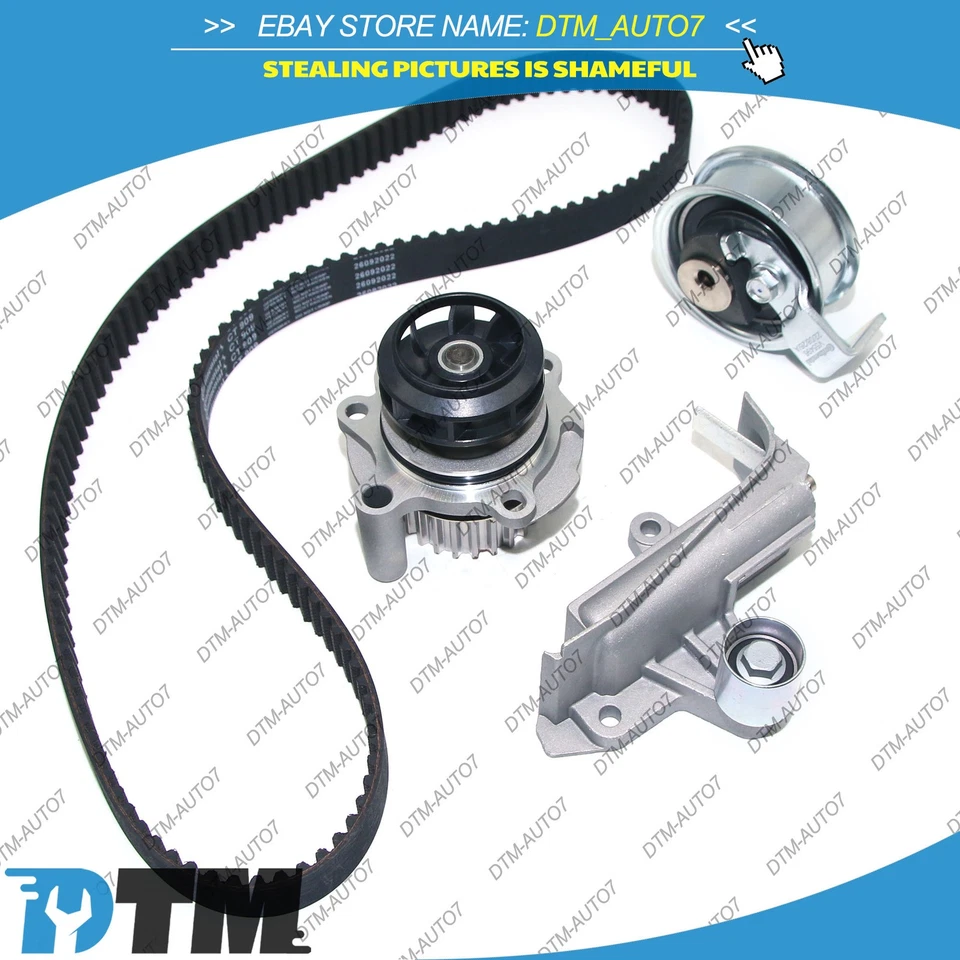 Kit de correa de distribución OEM con bomba de agua para VW Golf Beetle Jetta 1.8T AUDI TT Quattro Foto 2 de 4