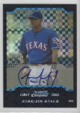 2004 Bowman Chrome First Year Auto X-Fractor Joaquin Arias #346 Auto 0f6