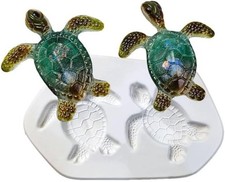 8"X 5" Deep 1.75" Two Turtles Mold Glass Fusing