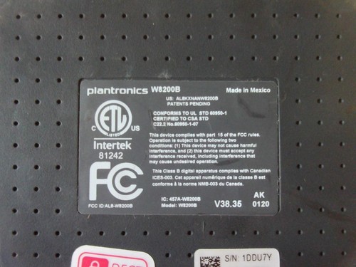 Plantronics Savi 8220 Wireless Headset w/ W8200B Charging Base - Zdjęcie 5 z 5