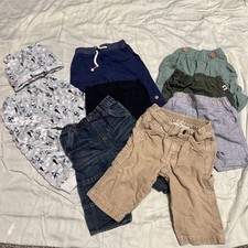 Lot Infant Eight Pieces, Baby Boy Shorts Pants 6-9 Months BOTTOMS Great Shape M