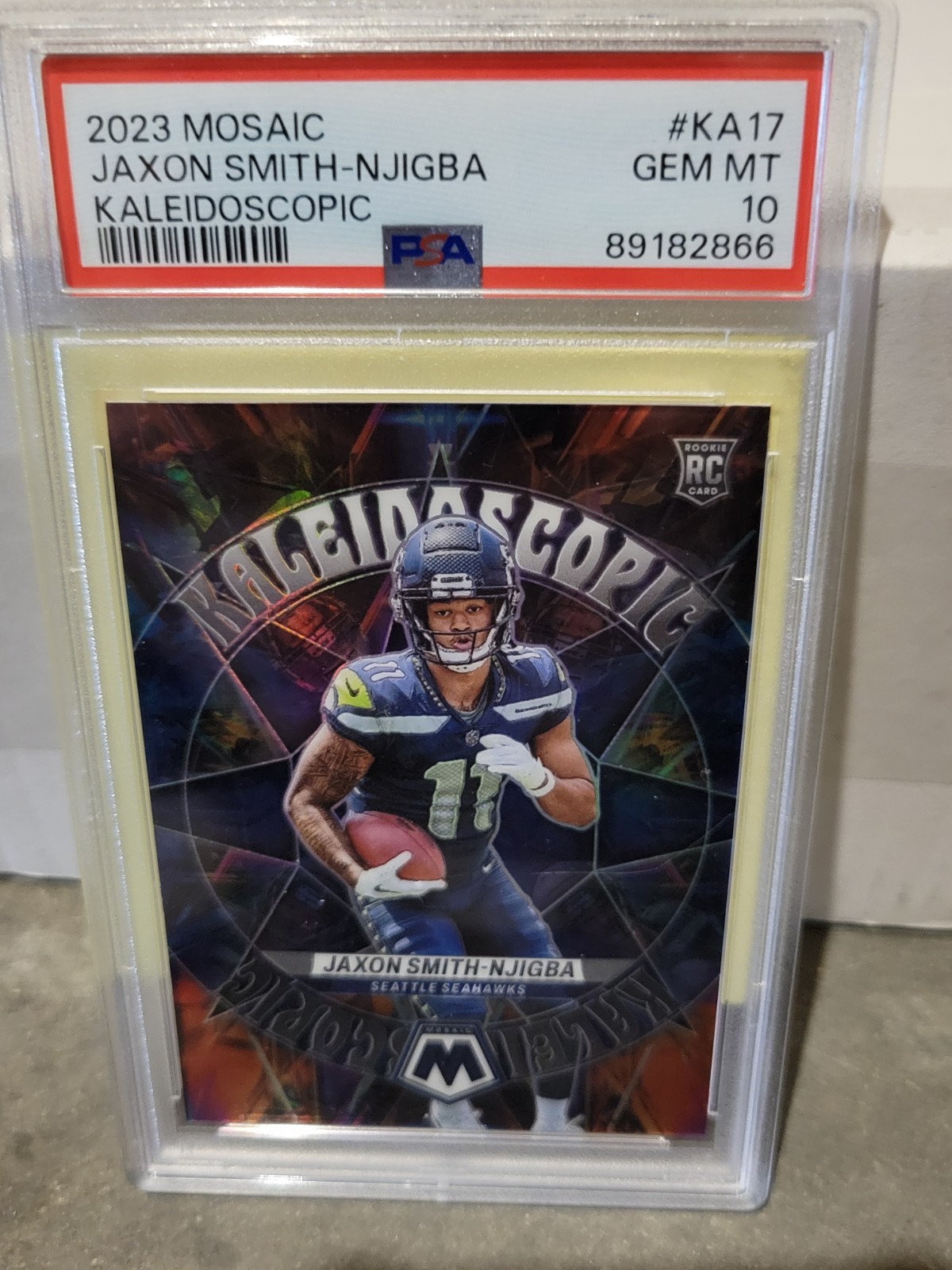 Jaxon Smith-Njigba Panini Mosaic Kaleidoscopic #KA17 Base