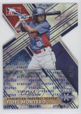 2019 Panini Elite Extra Edition Status Blue Die-Cut 71/75 Fidel Montero #188 s3g