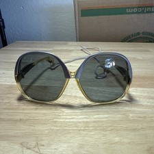 Vintage 1960 s Oversized two tone made in France bug eye glasses