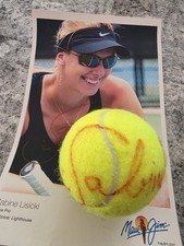 RARE ACE AUTHENTIC SABINE LISICKI SIGNED AUTOGRAPH WILSON TENNIS BALL MAUI JIM