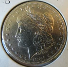 1884-S MORGAN SILVER DOLLAR $1 USA COIN