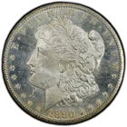 1880 CC $1 MORGAN SILVER DOLLAR PCGS MS 64 PL-PROOFLIKE-TONING ON DATE*KEY DATE*