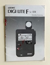 Sekonic Digi Lite F Model L-328 Flash Meter Instruction Manual English