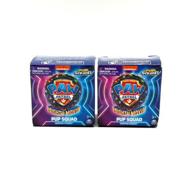 Lot of 2 Paw Patrol Pup Squad The Mighty Movie Surprise Mini Figure Blind Box