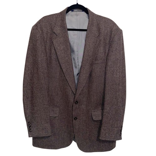 Land's End, Lands End Blazer Mens 42L Wool Jacket Coat Old Money USA Preppy Vtg Lambswool