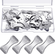Tondiamo 50 Pieces Elastic Bandage Clips Only Bandages Wrap Clips Metal Aluminum