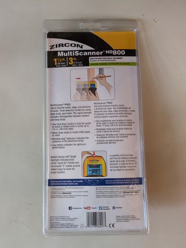 Zircon MultiScanner HD800 1 Passo Multifunzione Scanner da Parete (HL122) - Foto 2 di 2