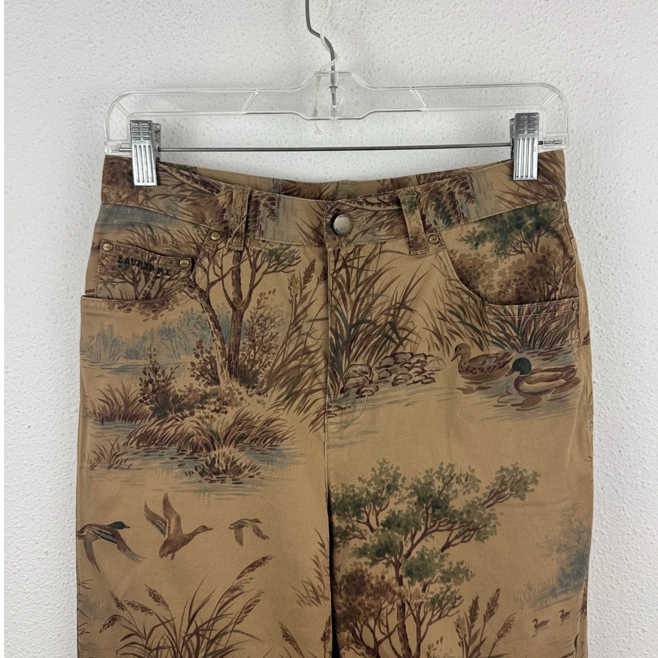 Lauren Ralph Lauren Duck Hunt Stretch Chinos Womens 6P - Image 2 of 4