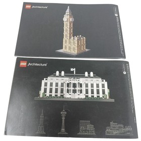 LEGO Architecture Instruction Booklets Big Ben, The White House MANUALS ONLY #H3