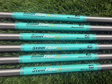 PULLED AEROTECH STEELFIBER H TOUR 75g REGULAR IRON SHAFTS. 5 TO PW.  FREE POST