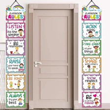 Classroom Rules Posters Back to School Classroom Bulletin Board Decoration Set f