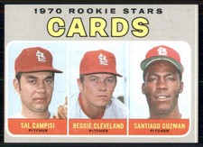 1970 Topps #716 Cards 1970 Rookie Stars (Sal Campisi / Reggie Cleveland...)