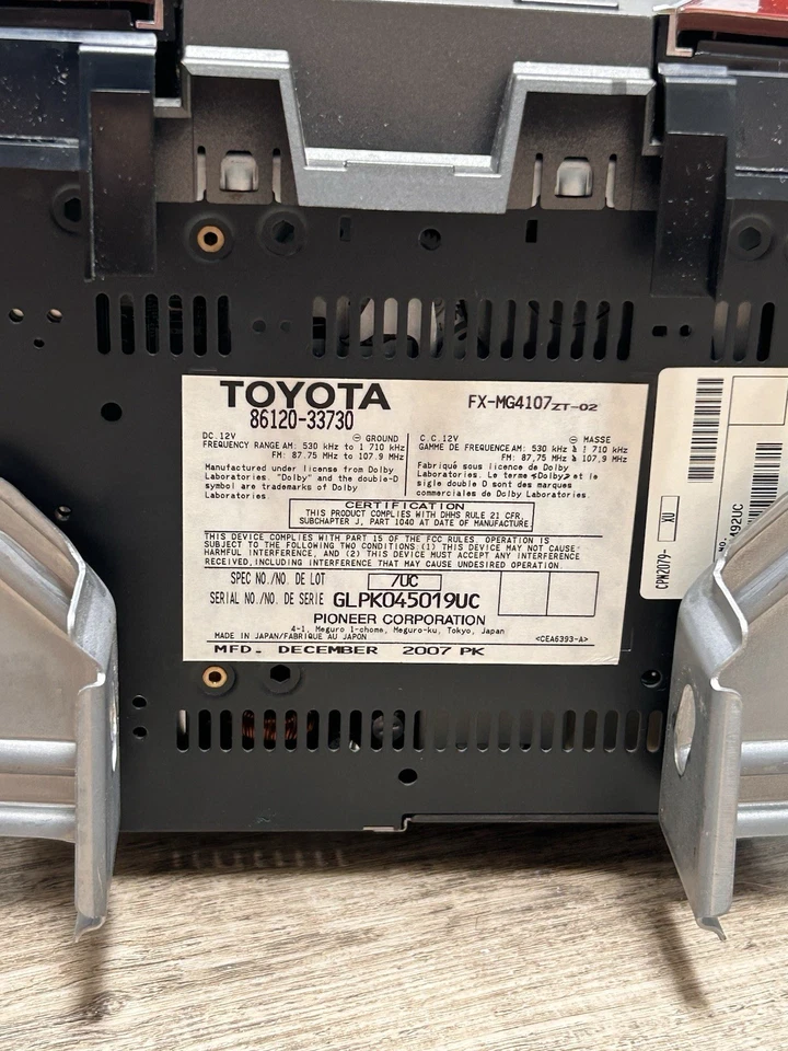 2007-2009 Lexus ES350 Radio Navigation CD Screen Climate Head Unit 86430-33014 - Image 3 of 4