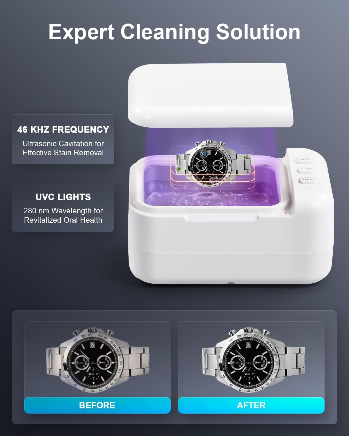 Creworks ZX-520 Pro Ultrasonic Cleaner w/UV Cleaning for Jewelry Dentures, etc..