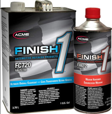 Acme Finish 1 Fc720 High Solids Urethane Clear Coat Gallon Kit W Fh612 Hardener